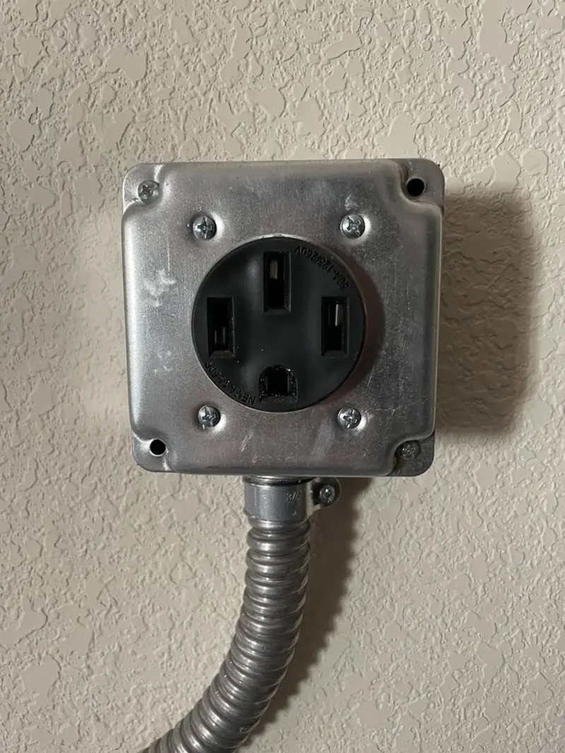NEMA 14-50 outlet installed for Smart Home Electrical in Randleman